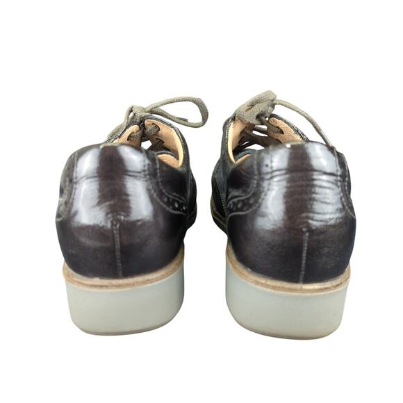 Finn Comfort Asiago Oxfords Wingtip Derby Shoes UK 7.5 US Womens 10 Black Brogue - Picture 5 of 7